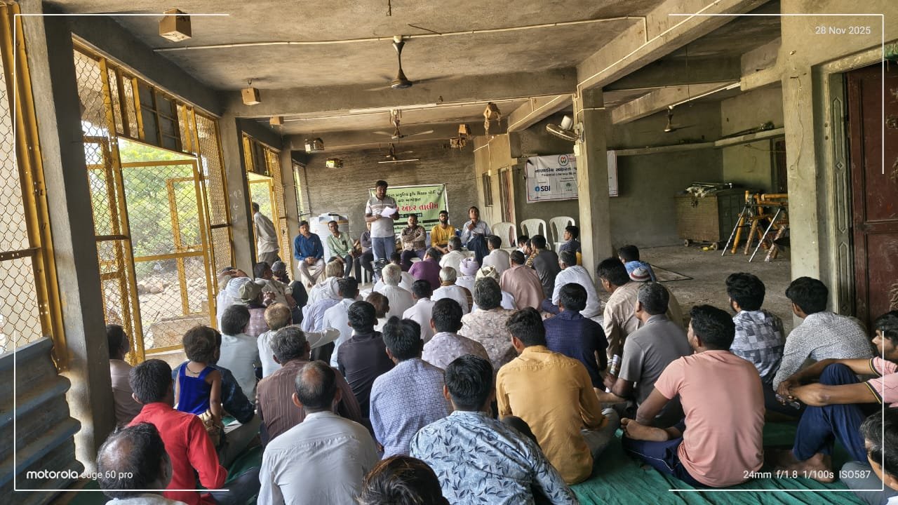 પાલીતાણા તાલુકાના જાળિયા ગામ ખાતે વિલિંગ ફાર્મર તાલીમ યોજાય